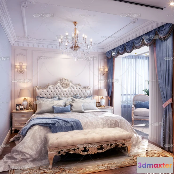 1109752 - Bedroom 3D Scenes - European - 0153