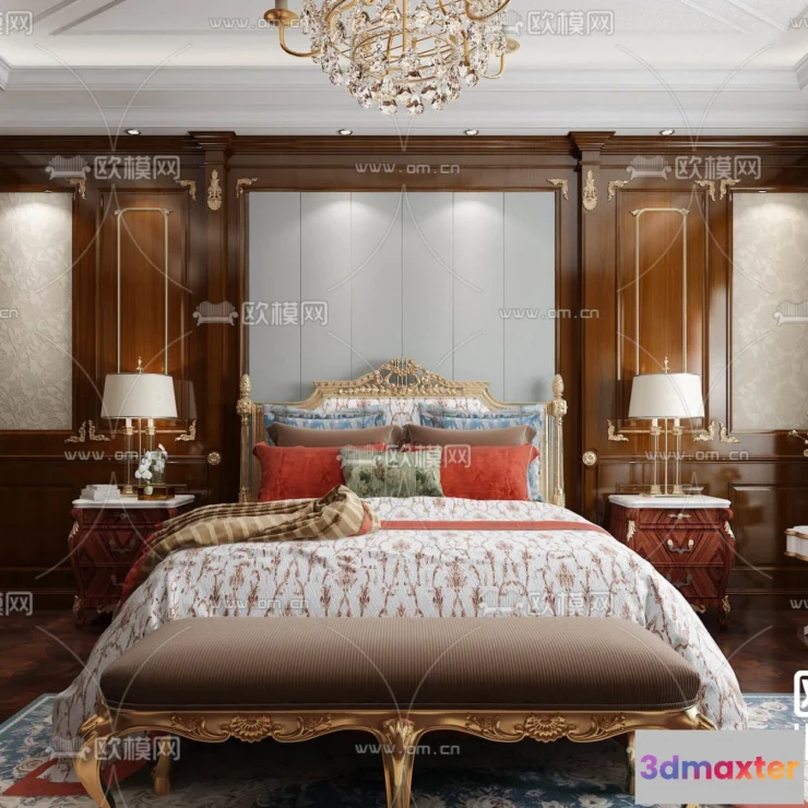 1109760 - Bedroom 3D Scenes - European - 0157