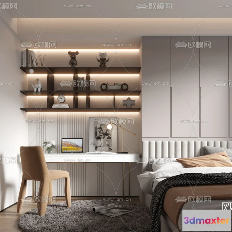 1109922 - Bedroom 3D Scenes - 0237