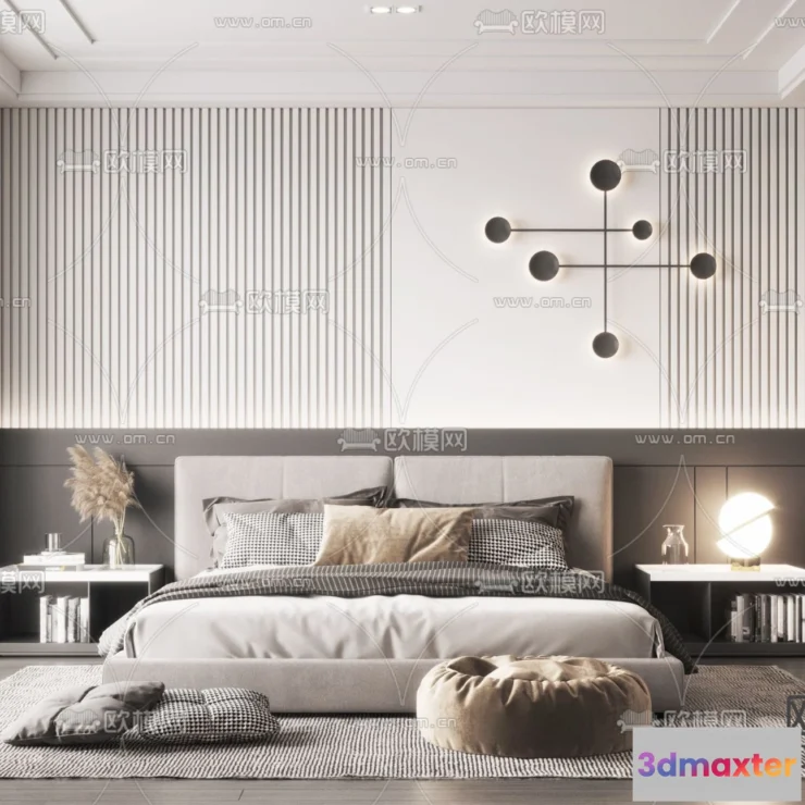 1110000 - Bedroom 3D Scenes - 0276