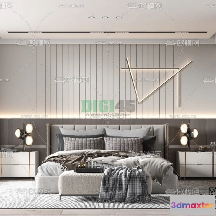 1111650 - Bedroom 3D Scenes - 1100