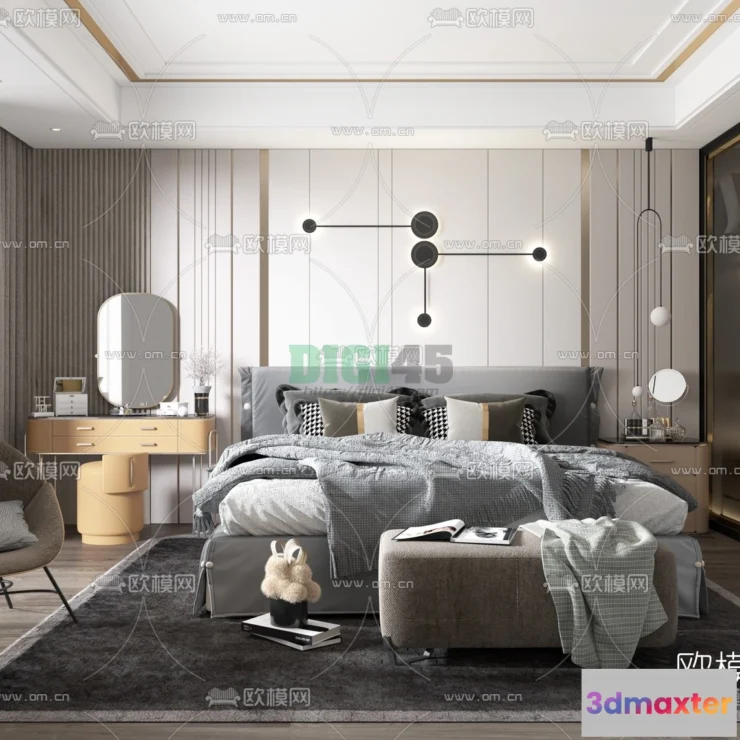 1111652 - Bedroom 3D Scenes - 1101