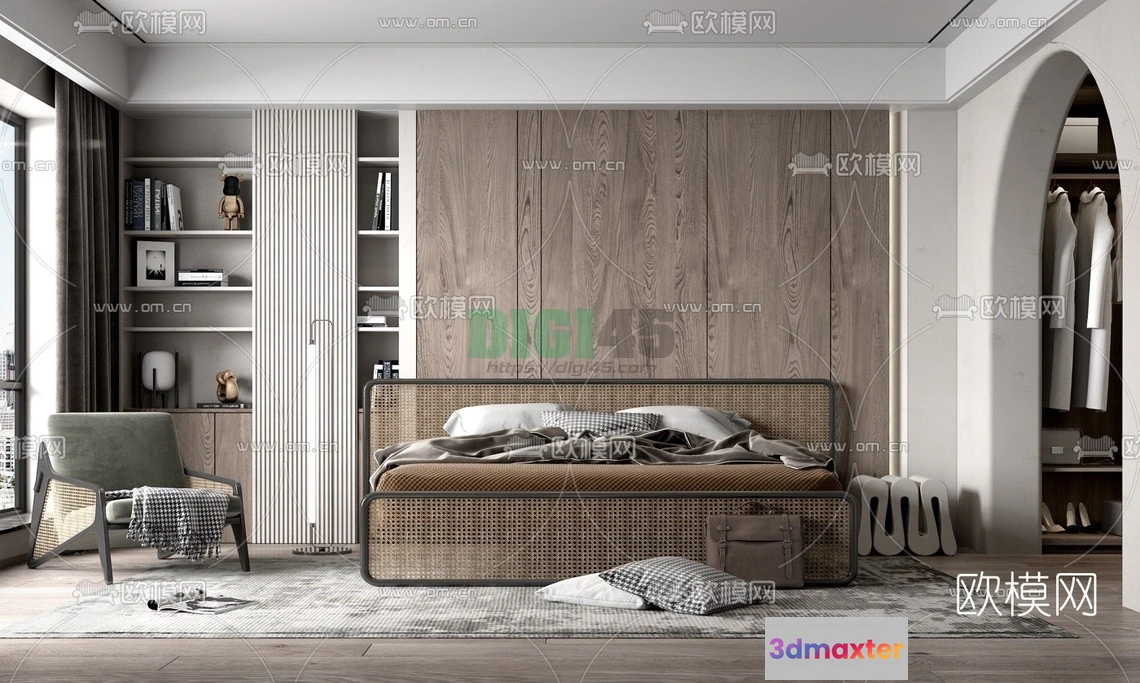 1111662 - Bedroom 3D Scenes - 1106