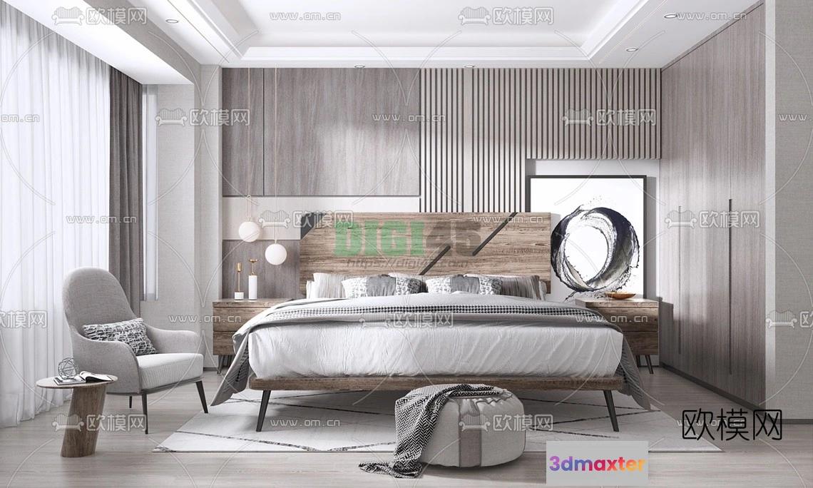 1111666 - Bedroom 3D Scenes - 1108