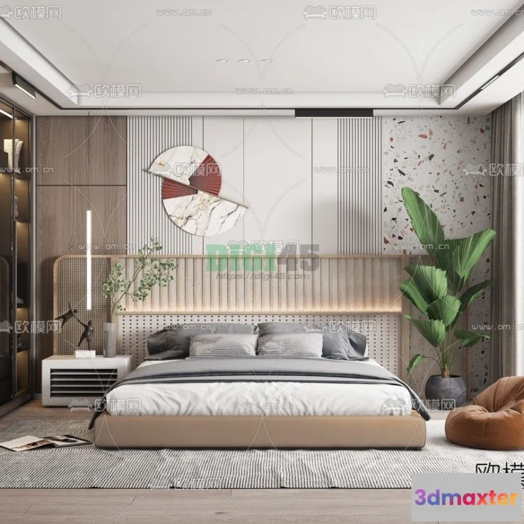 1111674 - Bedroom 3D Scenes - 1112