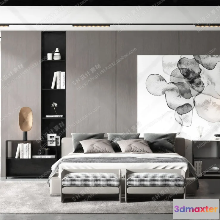 1113502 - BEDROOM 3D SCENES - VRAY RENDER - 05