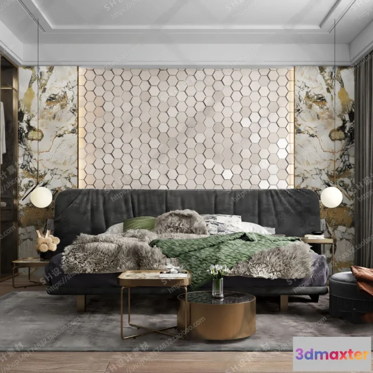 1113504 - BEDROOM 3D SCENES - VRAY RENDER - 06