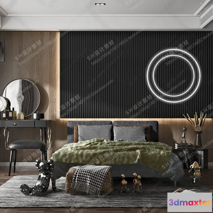 1113512 - BEDROOM 3D SCENES - VRAY RENDER - 10