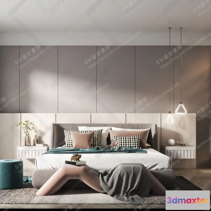 1113520 - BEDROOM 3D SCENES - VRAY RENDER - 14