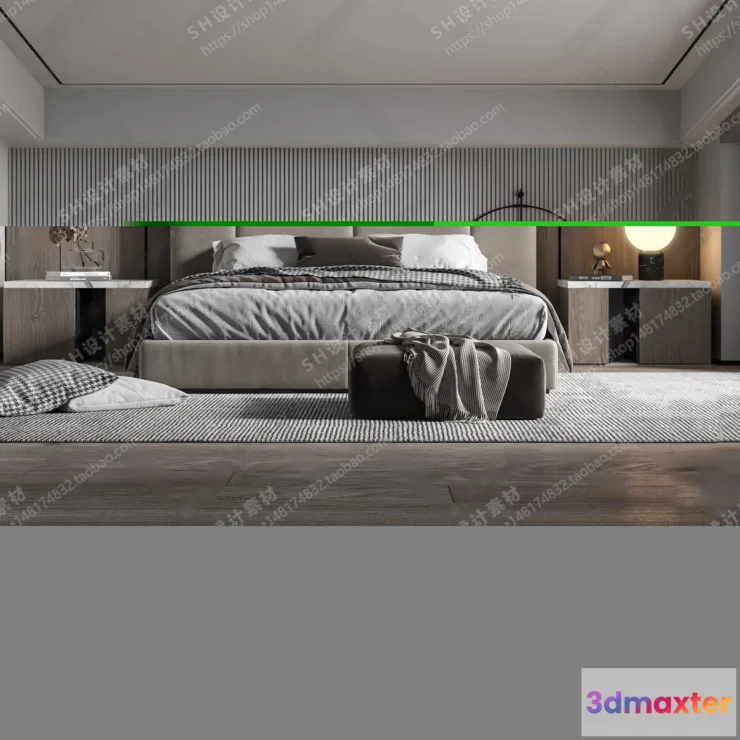 1113526 - BEDROOM 3D SCENES - VRAY RENDER - 17
