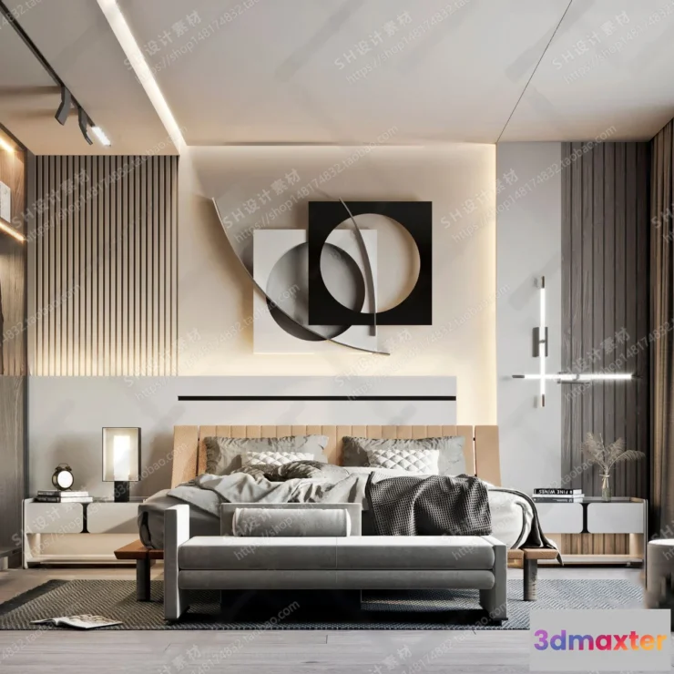 1113528 - BEDROOM 3D SCENES - VRAY RENDER - 18