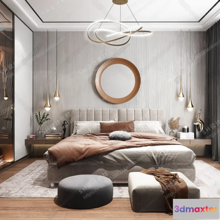 1113530 - BEDROOM 3D SCENES - VRAY RENDER - 19