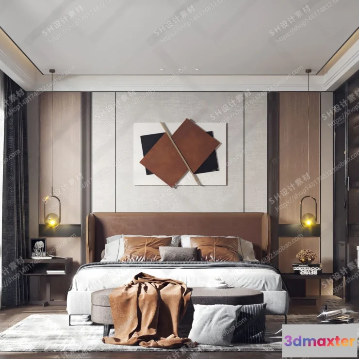 1113540 - BEDROOM 3D SCENES - VRAY RENDER - 24