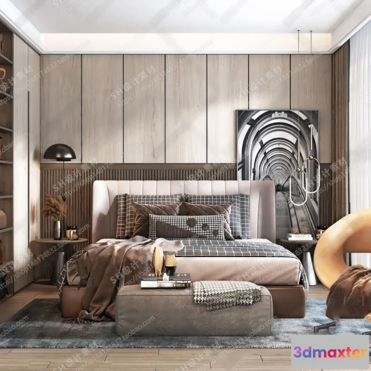 1113542 - BEDROOM 3D SCENES - VRAY RENDER - 25