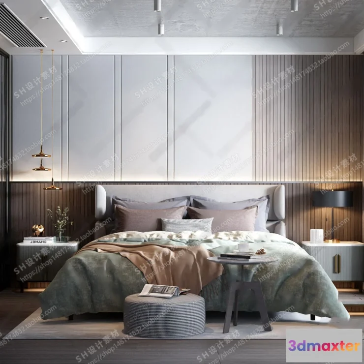 1113544 - BEDROOM 3D SCENES - VRAY RENDER - 26