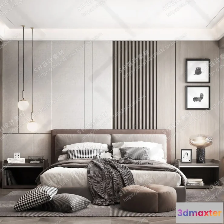 1113566 - BEDROOM 3D SCENES - VRAY RENDER - 37