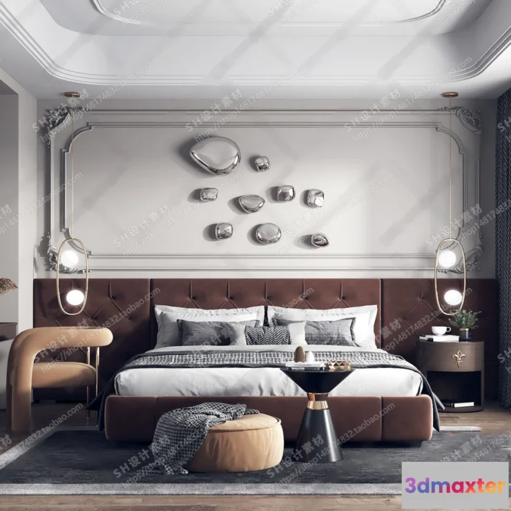 1113572 - BEDROOM 3D SCENES - VRAY RENDER - 40