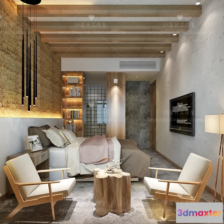 1113580 - BEDROOM 3D SCENES - VRAY RENDER - 44