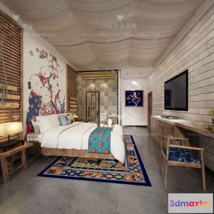 1113590 - BEDROOM 3D SCENES - VRAY RENDER - 49