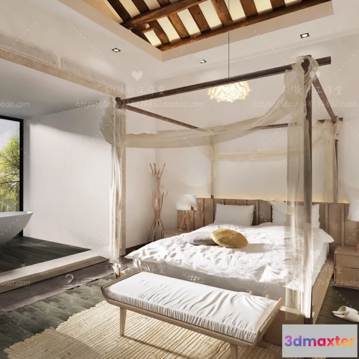 1113606 - BEDROOM 3D SCENES - VRAY RENDER - 57