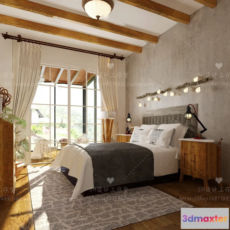 1113616 - BEDROOM 3D SCENES - VRAY RENDER - 62