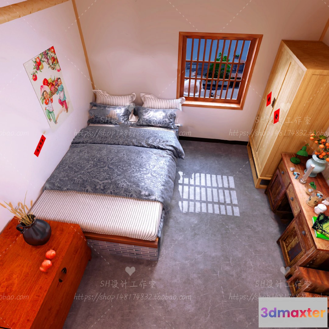 1113622 - BEDROOM 3D SCENES - VRAY RENDER - 65
