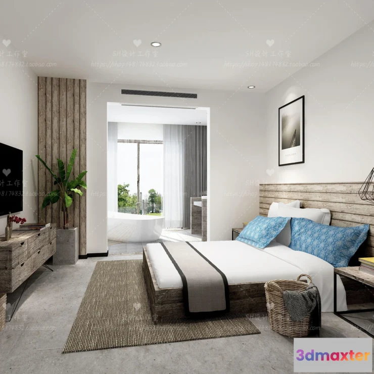 1113624 - BEDROOM 3D SCENES - VRAY RENDER - 66