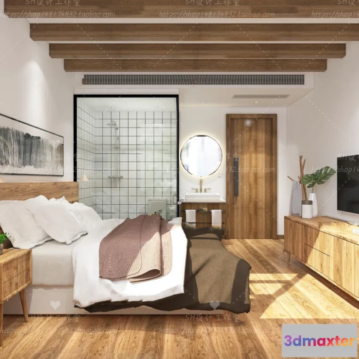 1113630 - BEDROOM 3D SCENES - VRAY RENDER - 69