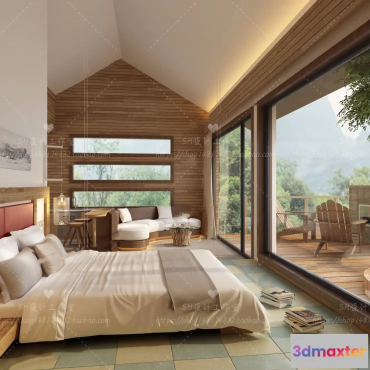 1113634 - BEDROOM 3D SCENES - VRAY RENDER - 71