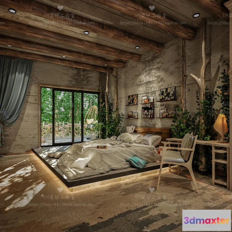 1113644 - BEDROOM 3D SCENES - VRAY RENDER - 76