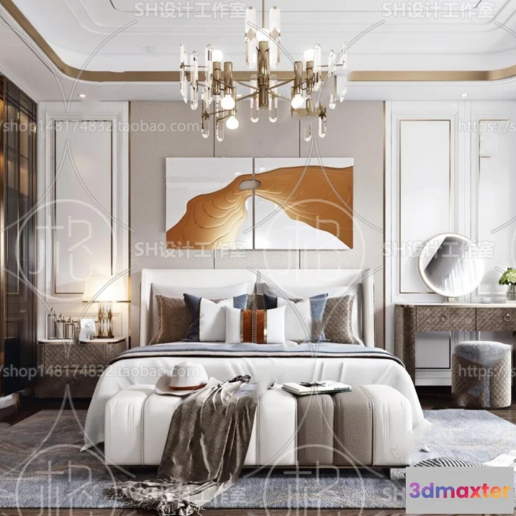 1113698 - BEDROOM 3D SCENES - VRAY RENDER - 103