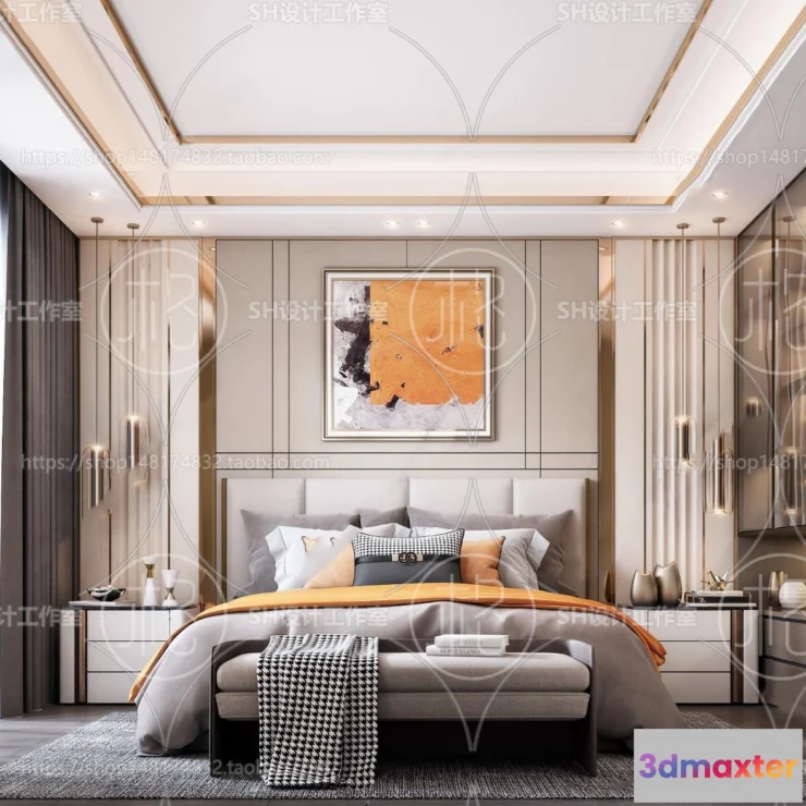 1113704 - BEDROOM 3D SCENES - VRAY RENDER - 106