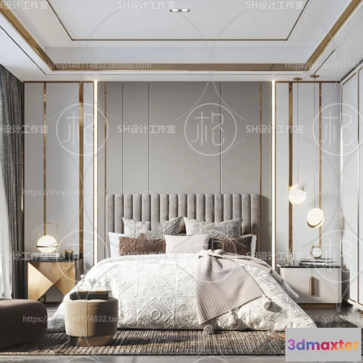 1113706 - BEDROOM 3D SCENES - VRAY RENDER - 107