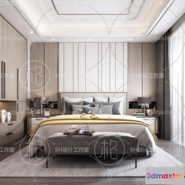 1113708 - BEDROOM 3D SCENES - VRAY RENDER - 108