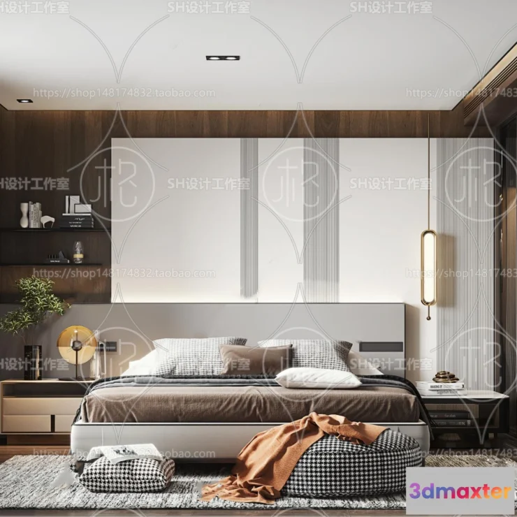 1113712 - BEDROOM 3D SCENES - VRAY RENDER - 110