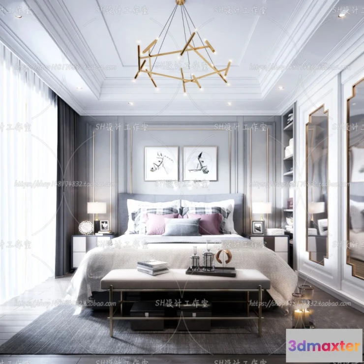 1113724 - BEDROOM 3D SCENES - VRAY RENDER - 116