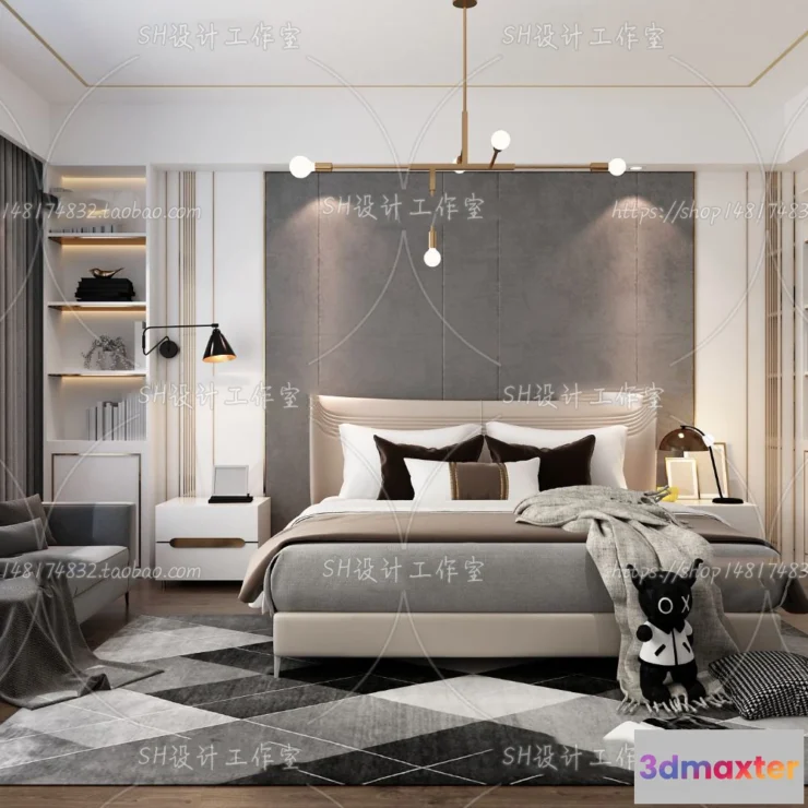 1113728 - BEDROOM 3D SCENES - VRAY RENDER - 118