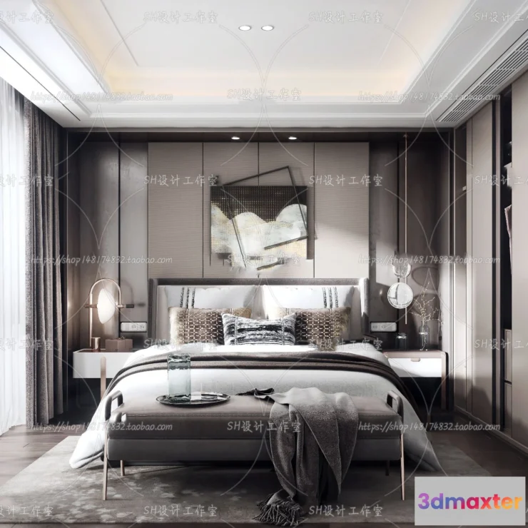 1113742 - BEDROOM 3D SCENES - VRAY RENDER - 125