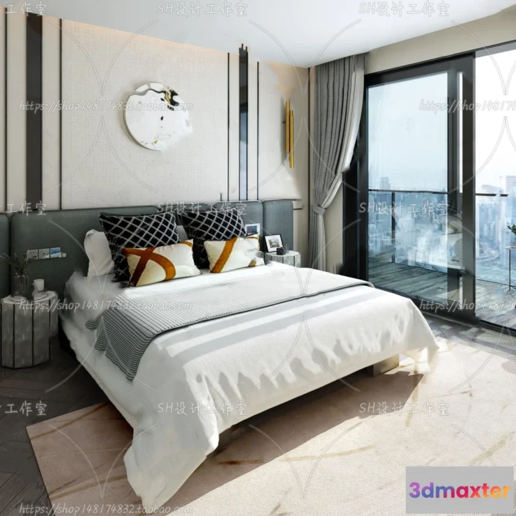 1113752 - BEDROOM 3D SCENES - VRAY RENDER - 130