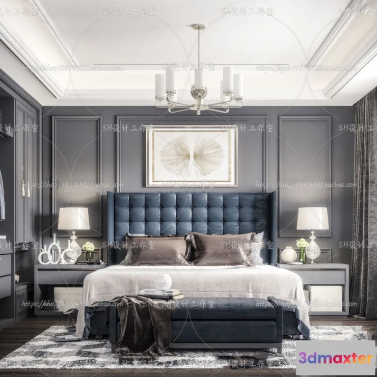 1113756 - BEDROOM 3D SCENES - VRAY RENDER - 132