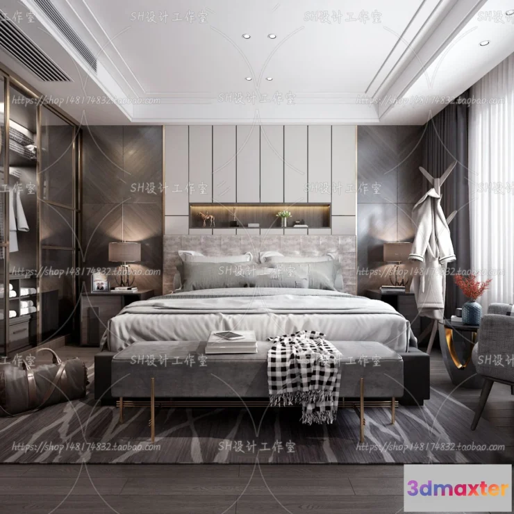 1113762 - BEDROOM 3D SCENES - VRAY RENDER - 135