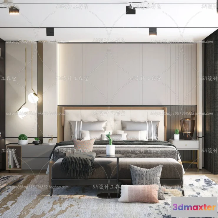 1113768 - BEDROOM 3D SCENES - VRAY RENDER - 138