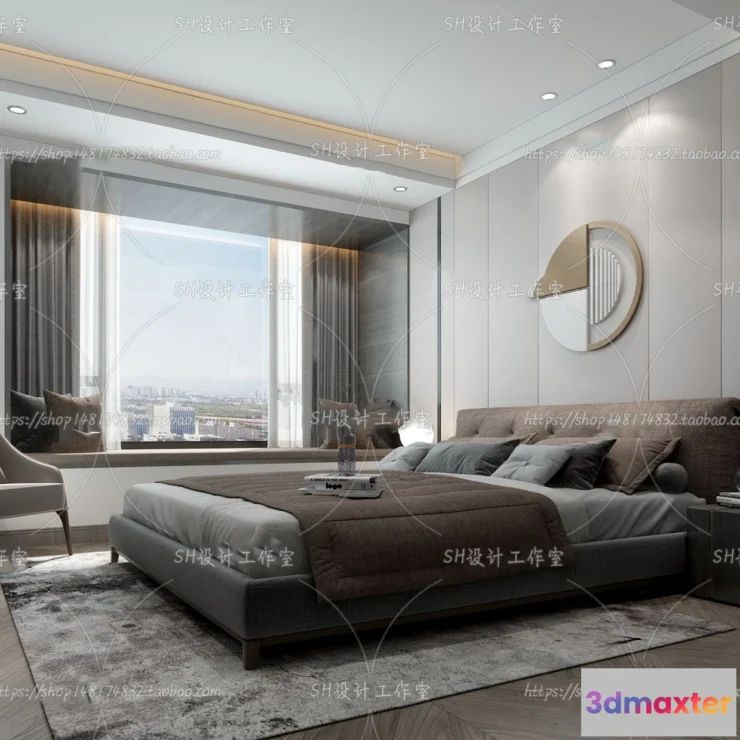 1113774 - BEDROOM 3D SCENES - VRAY RENDER - 141