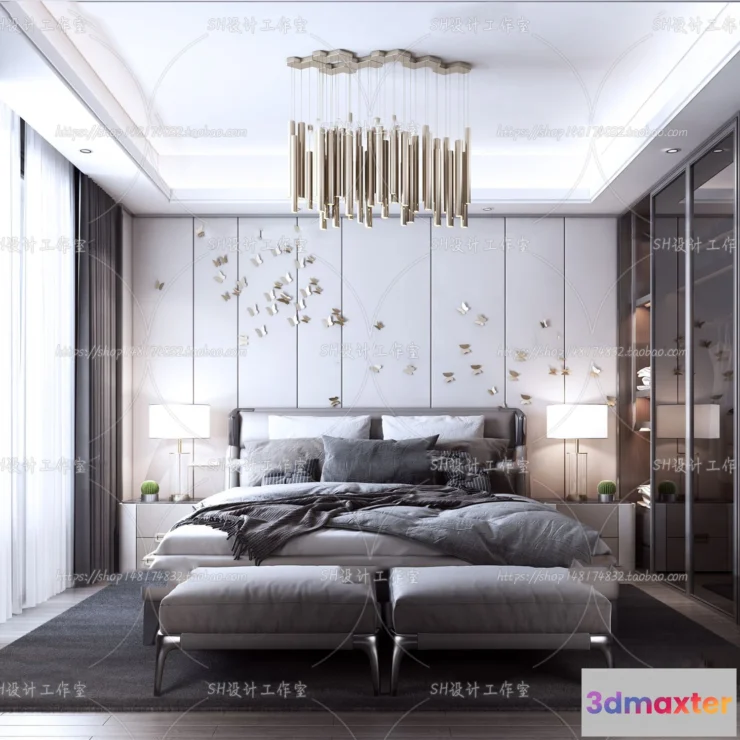 1113786 - BEDROOM 3D SCENES - VRAY RENDER - 147
