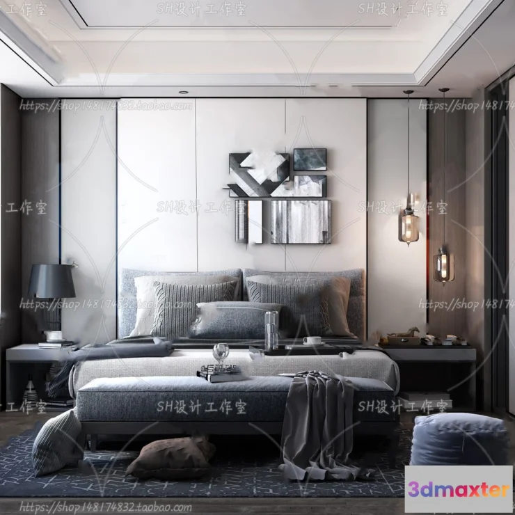 1113790 - BEDROOM 3D SCENES - VRAY RENDER - 149