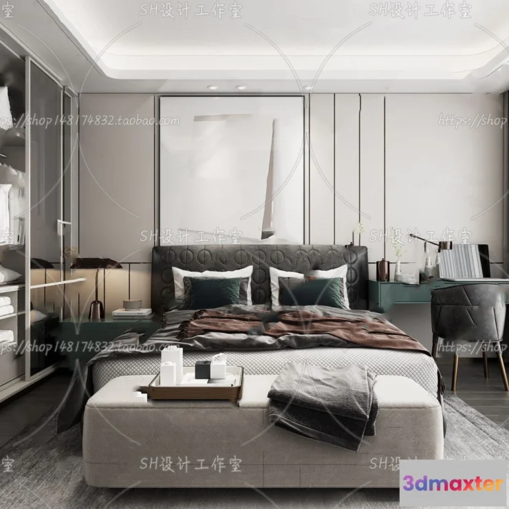 1113794 - BEDROOM 3D SCENES - VRAY RENDER - 151