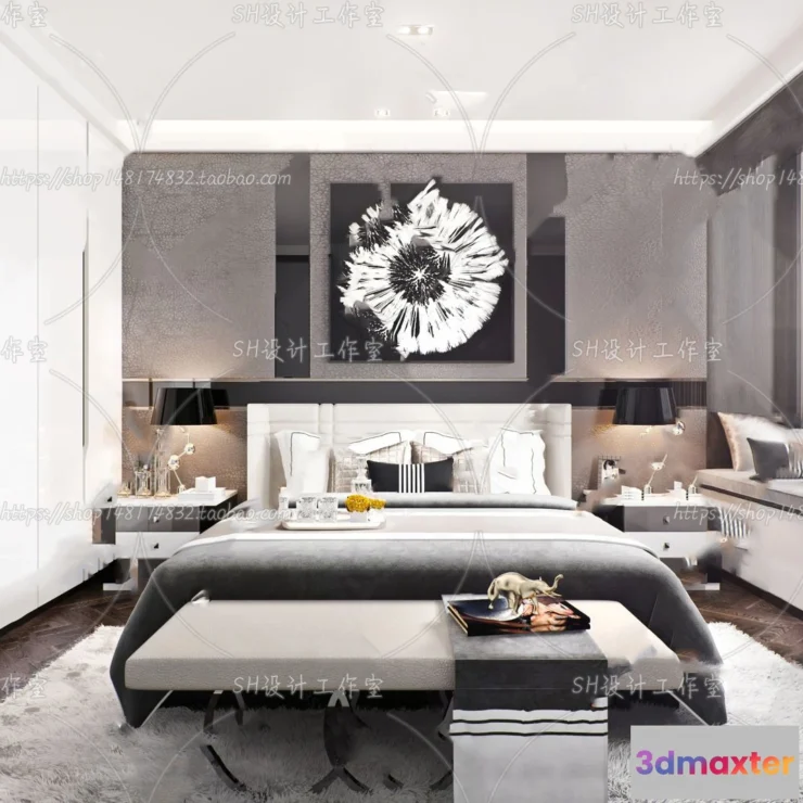 1113798 - BEDROOM 3D SCENES - VRAY RENDER - 153