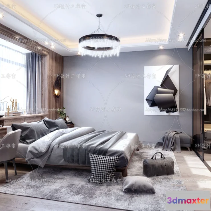 1113802 - BEDROOM 3D SCENES - VRAY RENDER - 155