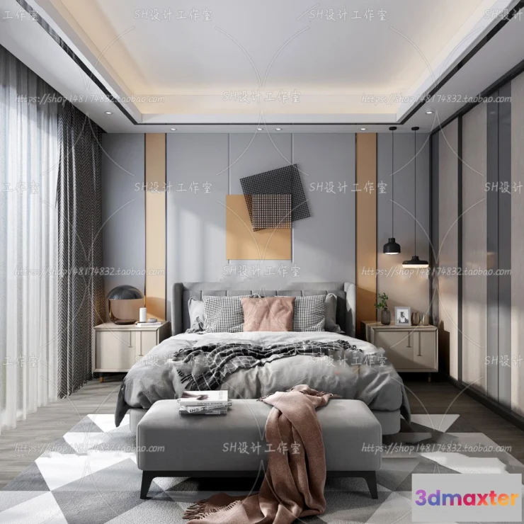 1113808 - BEDROOM 3D SCENES - VRAY RENDER - 158