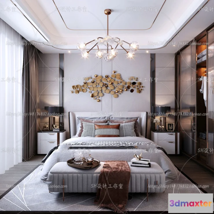 1113820 - BEDROOM 3D SCENES - VRAY RENDER - 164